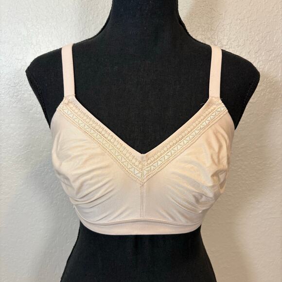 Wacoal Other - WACOAL Bra Womens Perfect Primer Wire Free Nude Sz36C 852313 Embroidered Detail